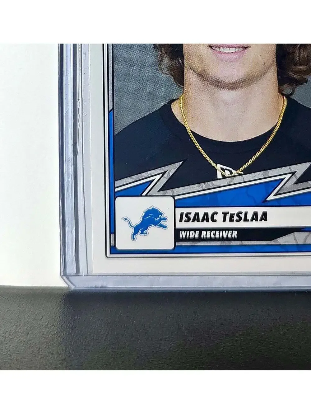 Isaac TeslAa Rookie 2025 Panini NFL #91 Sticker Card Detroit Lions